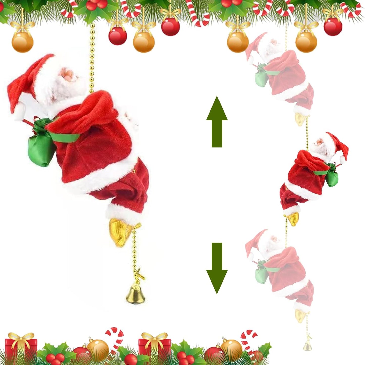 Papa noel trepador + 2 cojines gratis