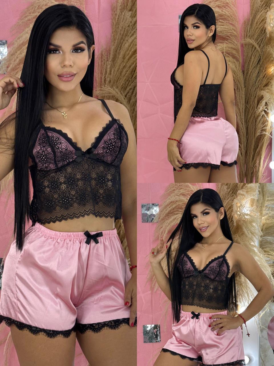 2 PIJAMAS DE SATIN