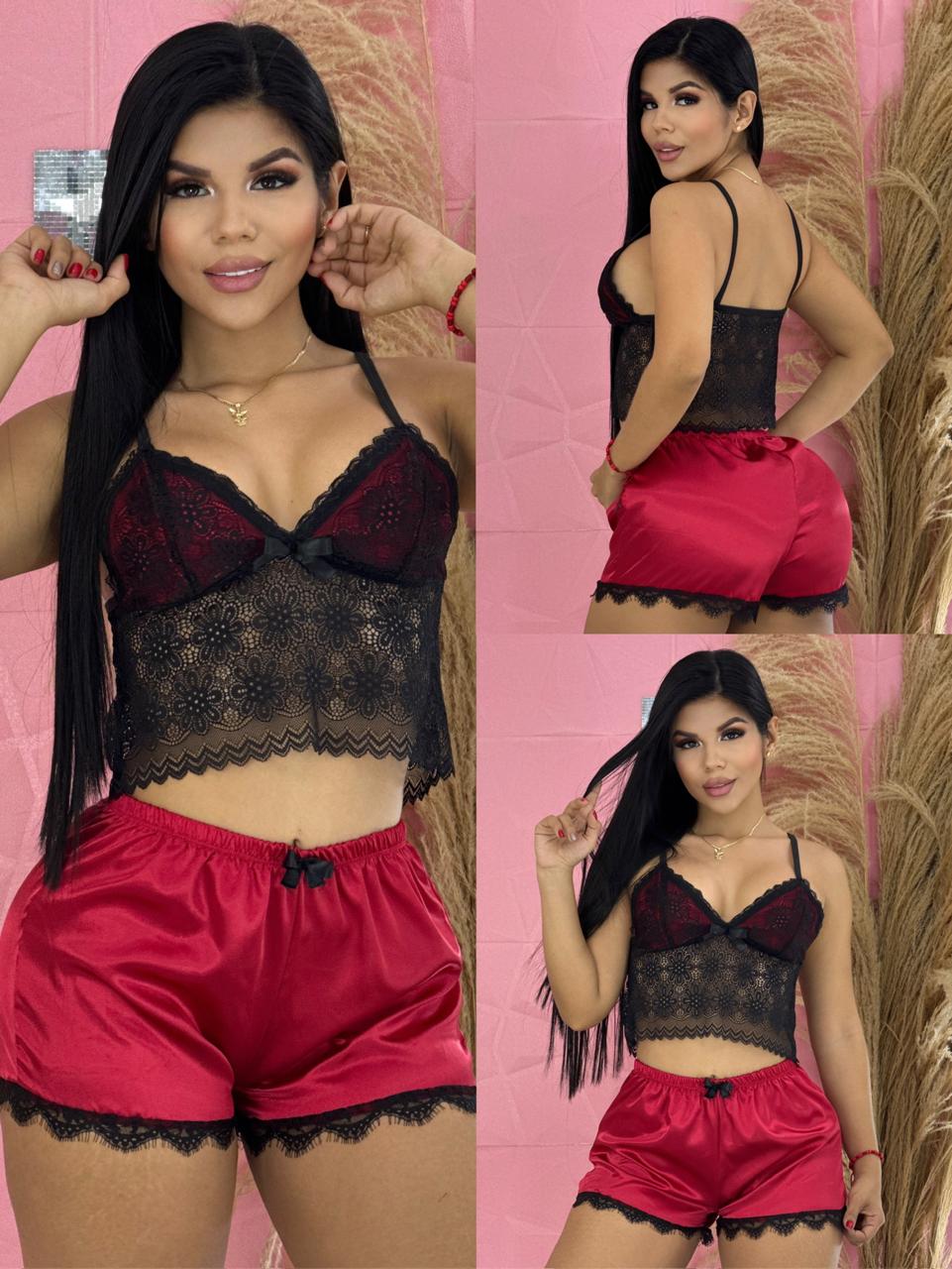 2 PIJAMAS DE SATIN