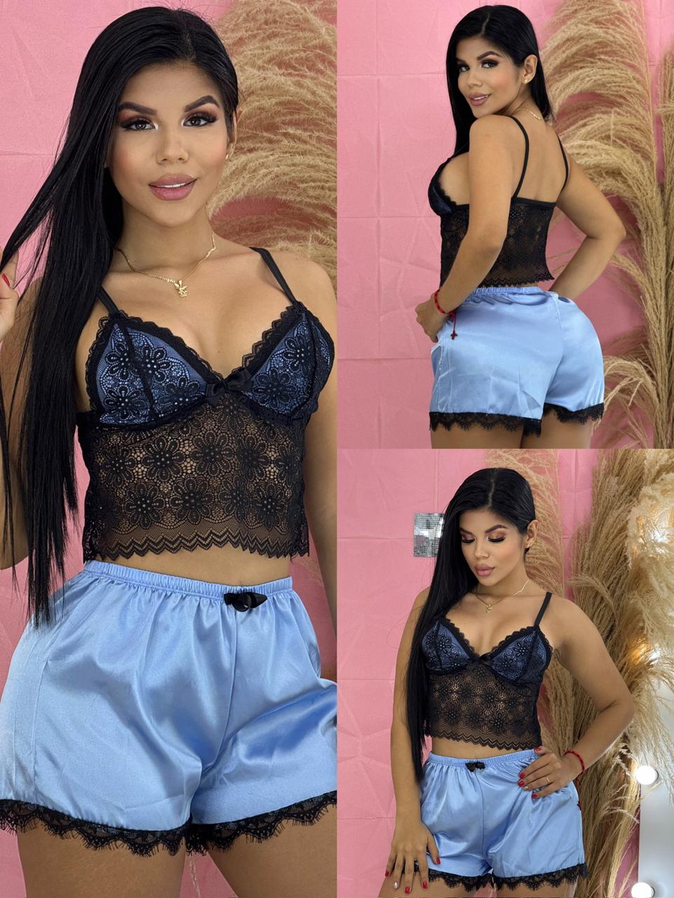 2 PIJAMAS DE SATIN