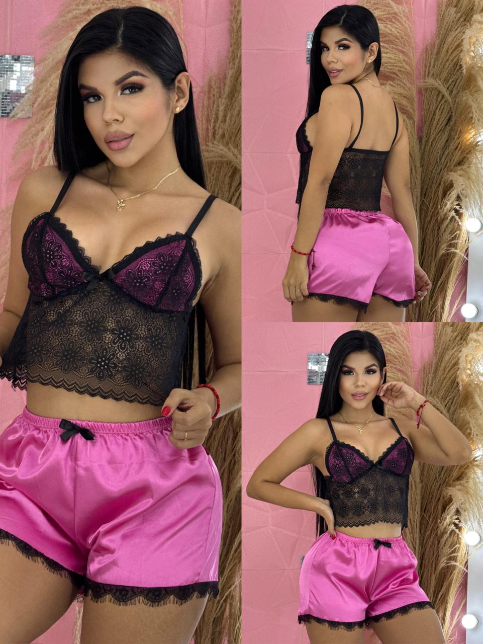 2 PIJAMAS DE SATIN