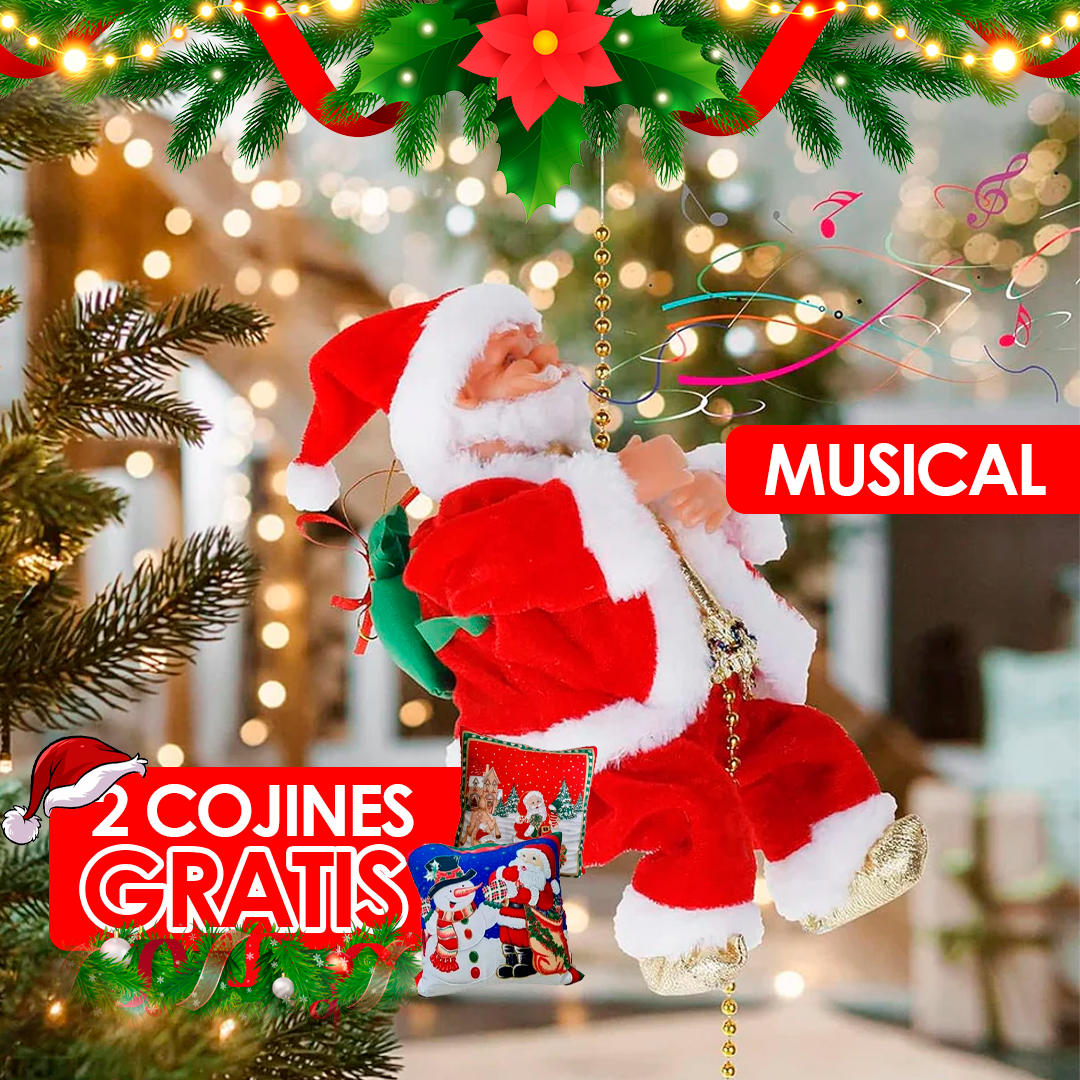 Papa noel trepador + 2 cojines gratis