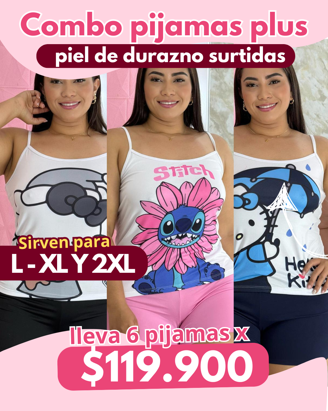 banner pijamas surtidas