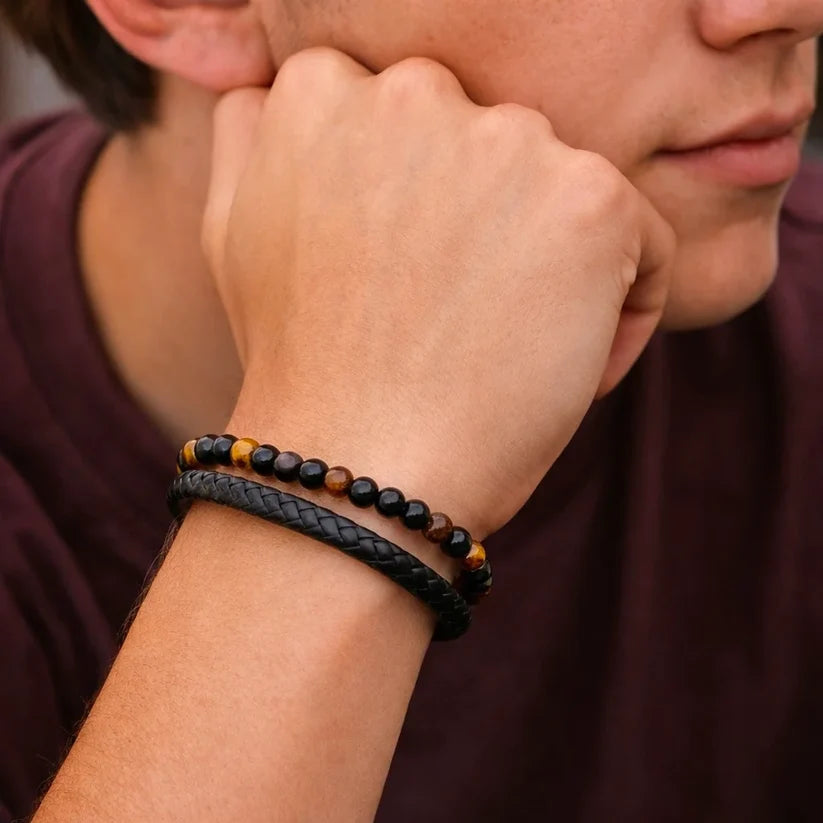 Pulsera de Ojo de Tigre para Mi Hijo