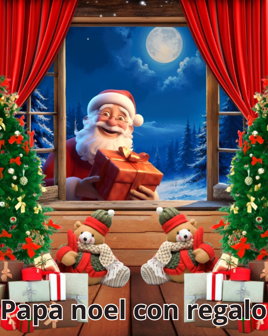 Telon navideño 2x3 Metros