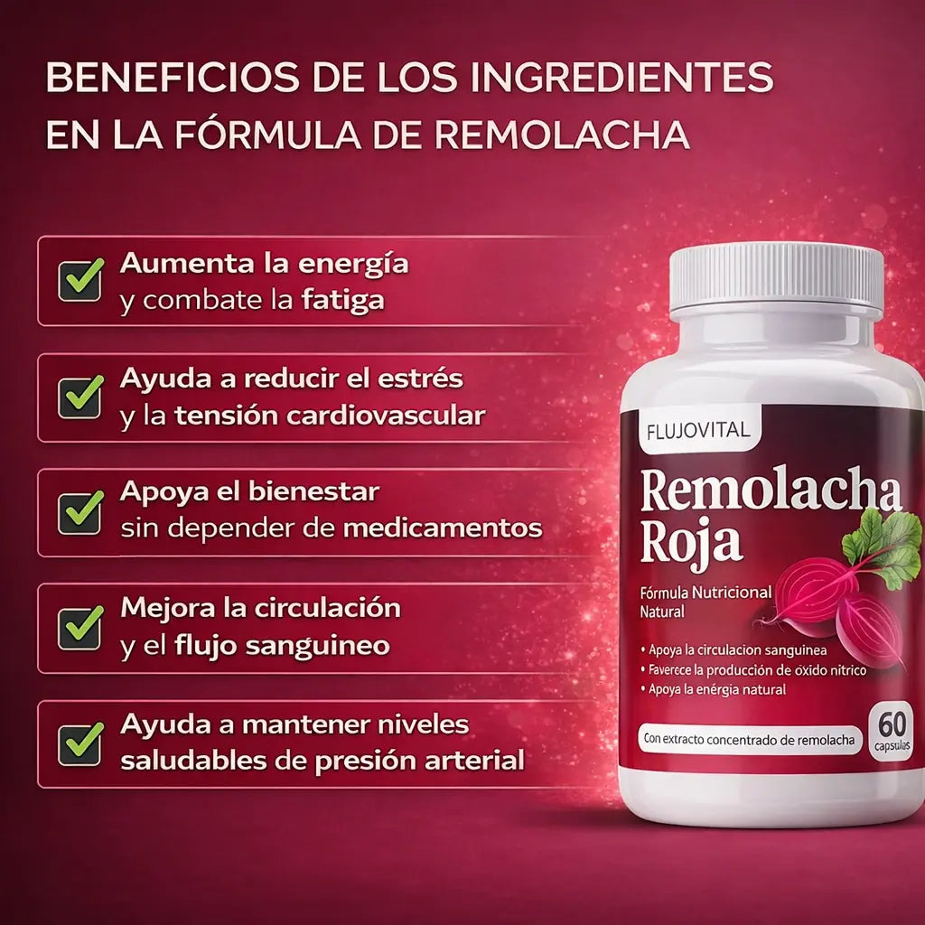 Fórmula de raíz de remolacha de Flujo vital