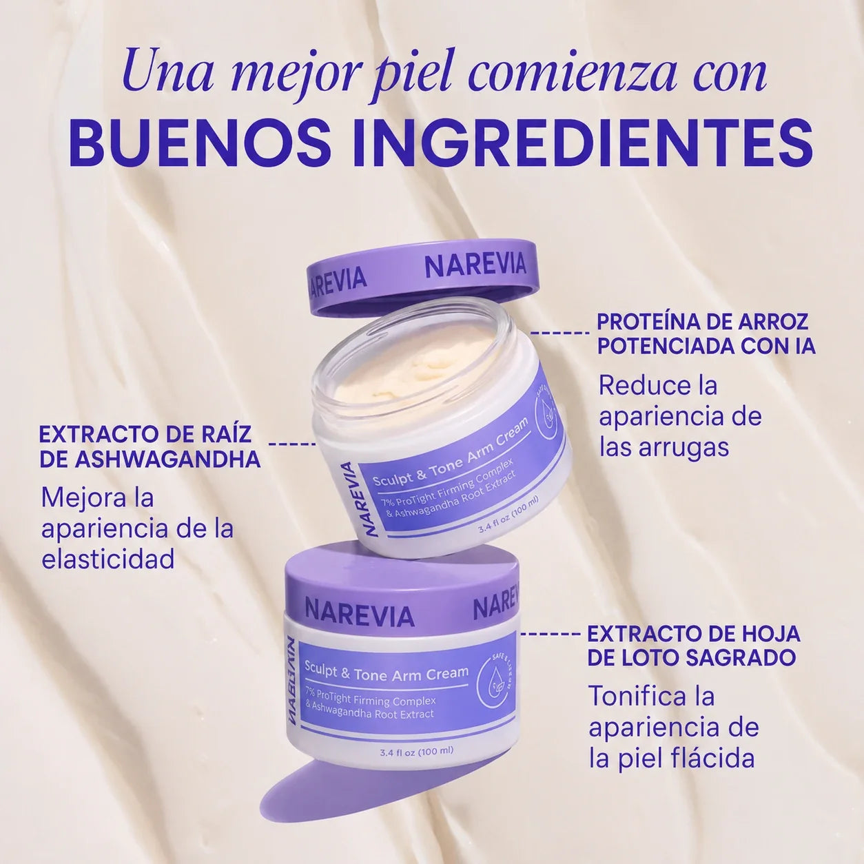 Nevaria Sculpt & Tone Crema Reafirmante para Brazos