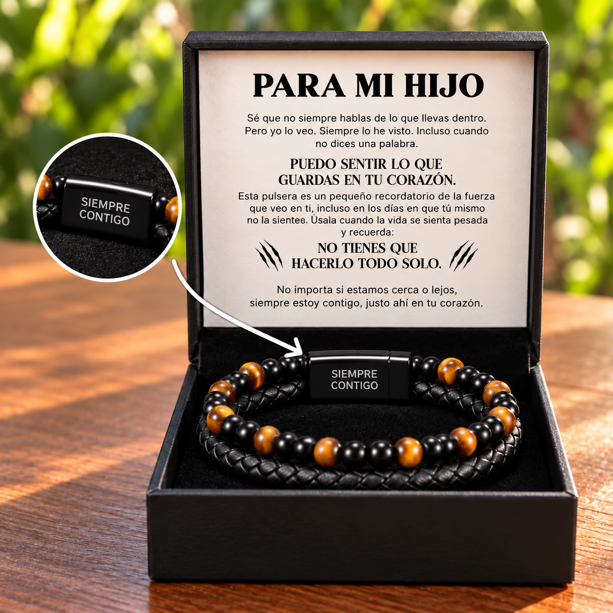 Pulsera de Ojo de Tigre para Mi Hijo