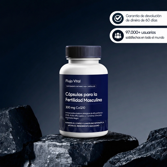 Cápsulas para la fertilidad y la salud del esperma | 300 mg de CoQ10 + potenciadores de alta potencia