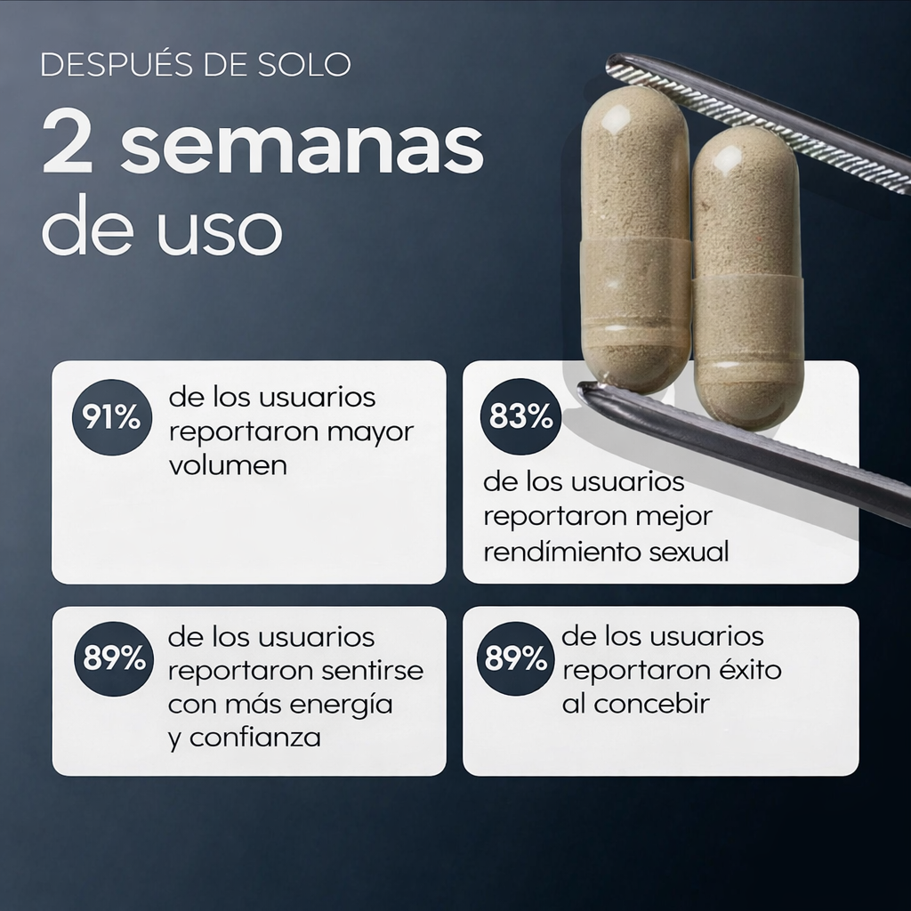 Cápsulas para la fertilidad y la salud del esperma | 300 mg de CoQ10 + potenciadores de alta potencia