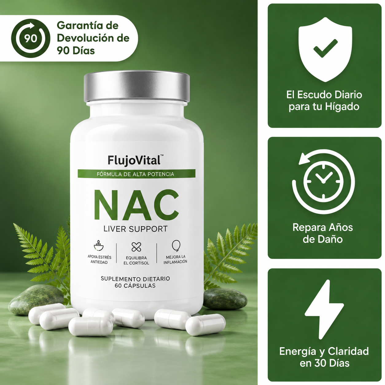 NAC liposomal | Apoyo para la desintoxicación hepática y celular