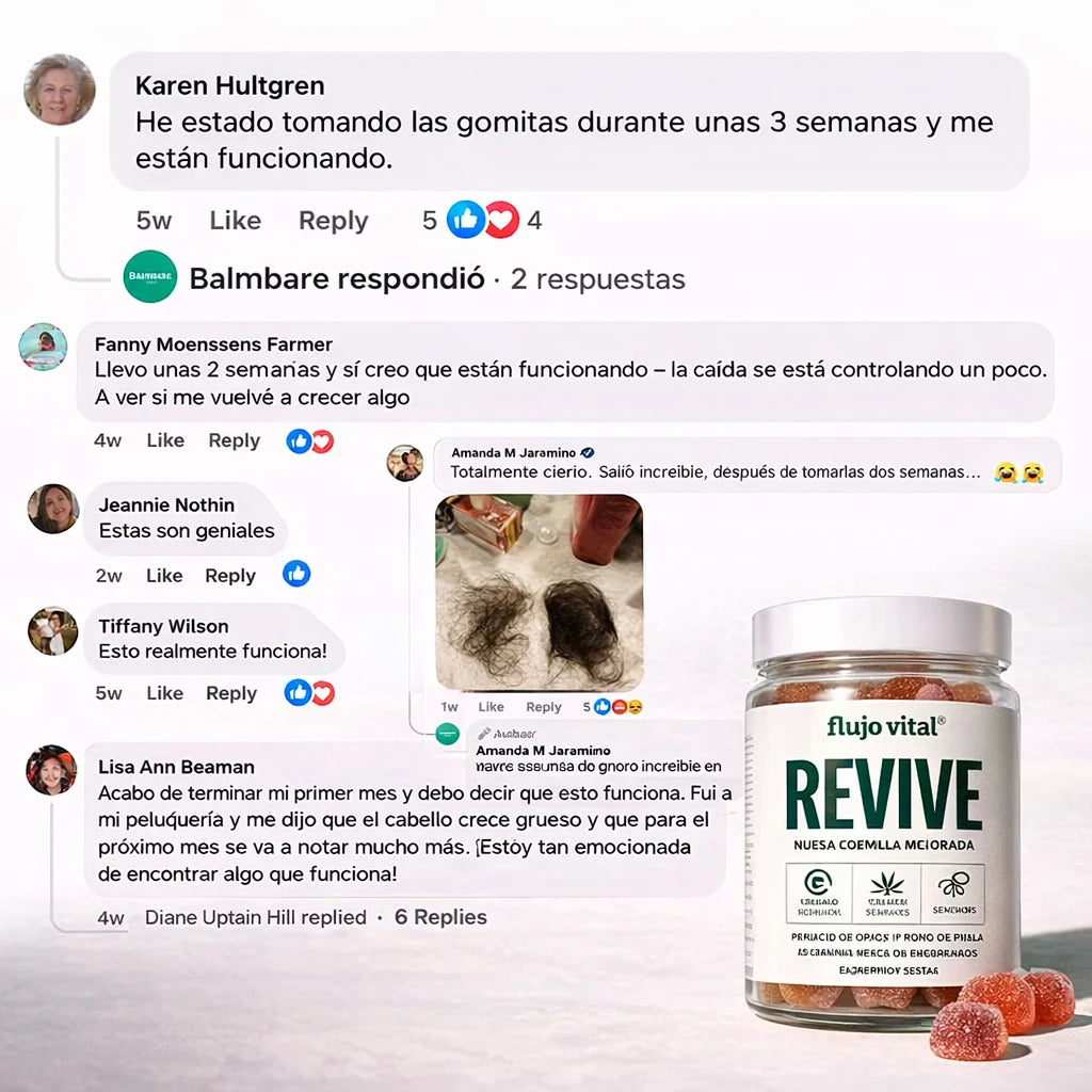 Gomitas para revitalizar el cabello