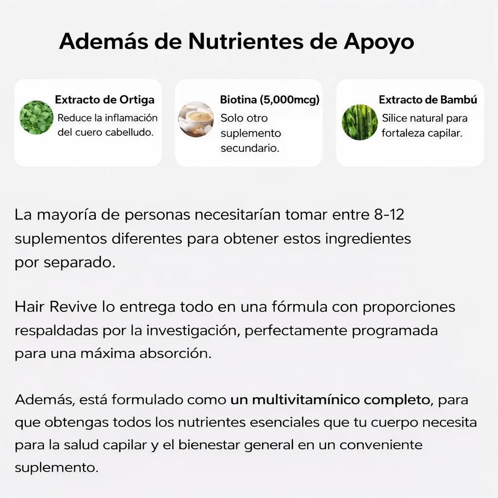 Gomitas para revitalizar el cabello